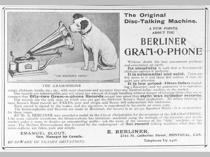 Berliner Gram-O-Phone Canada